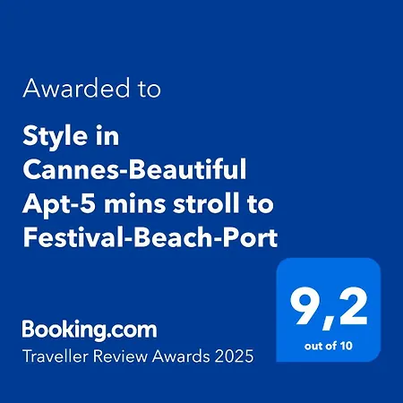 Style In Cannes-beautiful Apt-5 Mins Stroll To Festival-beach-port * Cannes